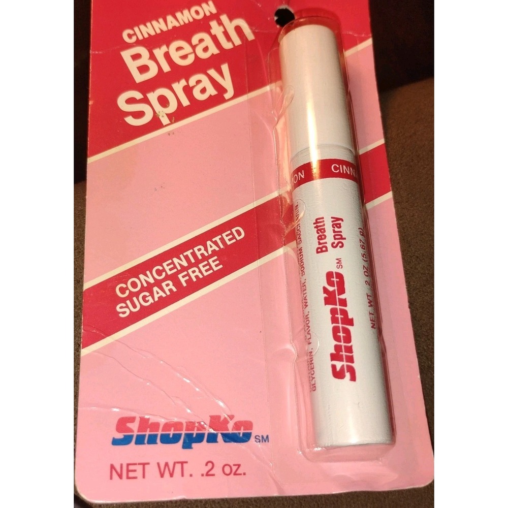 Shopko Cinnamon‎ Breath Spray Concentrated Sugar-free Rare HTF NOS Prop